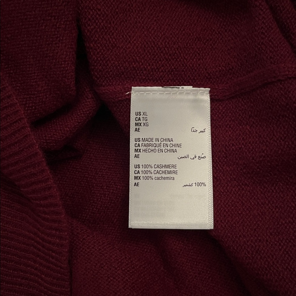 Charter Club Women's Scoop Neck Sweater in Burgundy - Picture 4 of 6